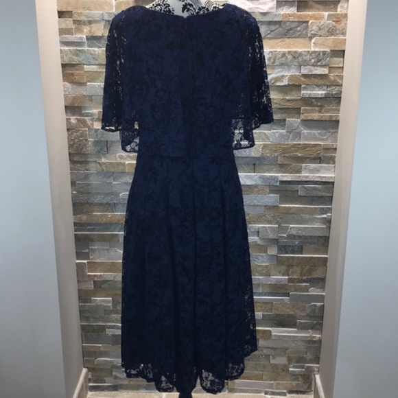 Gabby Skye Lace Navy Dress - Picture 3 of 5